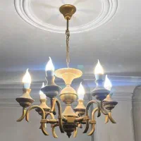 لوستر برنجی آبکاری طلا