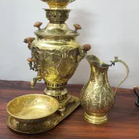 سماور زغالی برنجی