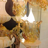 انتیک نیم زرد|لوستر و چراغ آویز|تبریز, |دیوار