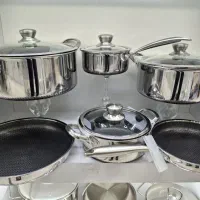 سرویس قابلمه استیل کف لیزری ، برند کیسینگ د کیچن