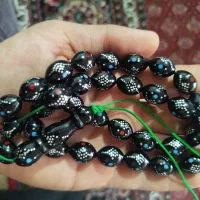 فروش تسبیح کشکول نقره کوب و جواهر کوب