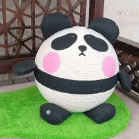 اسکرچر گربه عروسکی و ظرف آب استیل