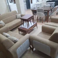 مبل ۷نفره نهارخوری ۴ نفره ست|مبلمان خانگی و میز عسلی|رشت, گلزاران|دیوار