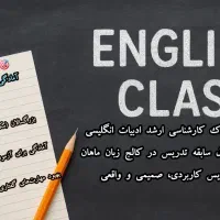 کلاس خصوصی زبان انگلیسی ( آنلاین)