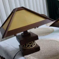 آباژور چوبی|چراغ خواب و آباژور|قزوین, |دیوار