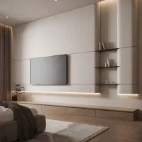 اجرای کناف Pvc تایل لاین نوری