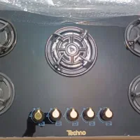 اجاق گاز رومیزی شیشه ای ۵ شعله تکنو