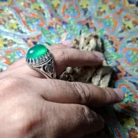انگشتر دستساز عقیق سبز یمنی|جواهرات|تهران, زمزم|دیوار