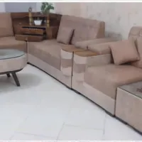 مبل ال ۷ نفره دارای کنج مخصوص تخته و شطرنج|مبلمان خانگی و میز عسلی|تهران, شهرک دریا|دیوار