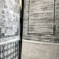 فرش  قالیچه گرد بیضی مدرن کلاسیک باشرایط اقساط