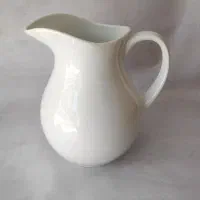 پارچ ریحان لب و دسته طلایی وسفید کارخانه لورین اصف|ظروف سرو و پذیرایی|سردشت, |دیوار