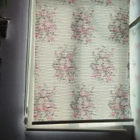 پرده دو مکانیزم گل دار