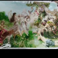 باقیمانده نخ و نقشه همراه با دارقالی