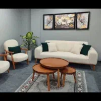 میز جلو مبلی گرد چوب|مبلمان خانگی و میز عسلی|مشهد, کوشک مهدی|دیوار