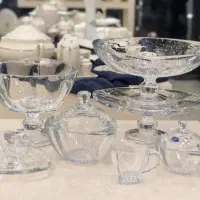 سرویس کریستال پذیرایی ۱۲ نفره ساده جدید آکبند