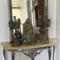 اینه شمعدان برنزی|صنایع دستی و سایر لوازم تزئینی|یزد, |دیوار