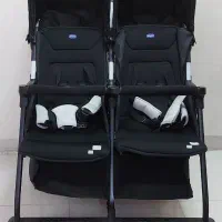 کالسکه دوقلو چیکو رنگ مشکی مشخصات