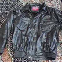 کاپشن خلبانی بسیار تمیز و خاص چرم داخل خز