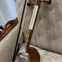 کمانچه استخوان کاری چوب گردو استاد مراحمی|سازهای سنتی|پلدختر, |دیوار