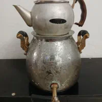 کتری وقوری استیل  شیر دار و رو گازی