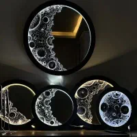 تابلوماه نما/همراه باآیینه/کالیگرافی/ساعت/ساحل|تابلو، نقاشی، عکس|اهواز, رسالت|دیوار