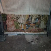 تابلوفرش ابریشم دست باف نصف کاره