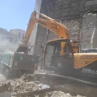 تخریب خاکبرداری واجرای سازه نگهبان