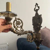 ۲ عددلوستر برنز اصل همراه با دیوار کوب|لوستر و چراغ آویز|اندیشه, اندیشه فاز ۱|دیوار