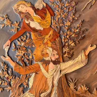 تابلو معرق چوب سنتی/دست ساز