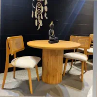 میزو صندلی غذاخوری مدل حصیری|میز و صندلی غذاخوری|برخوار, |دیوار