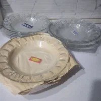 ۳ دست بشقاب کریستال