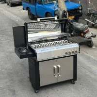 باربیکیو محفظه استیل کابینت دار پلوپز دار کباب پز|اجاق گاز و لوازم برقی پخت‌وپز|تهران, شوش|دیوار