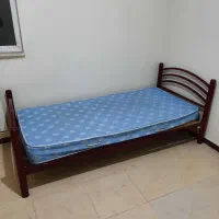 تخت خواب فلزی یک نفره با تشک