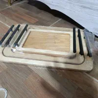 سینی سه تیکه چوبی