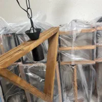 لوستر های چوبی|لوستر و چراغ آویز|قم, حنیف نژاد|دیوار