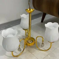 لوستر سه شعله گل لاله برند شاهان نو