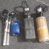 لوازم آکواریوم پمپ اکسیژن. تصفیه آب.  بخاری. ماهی