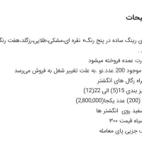 انگشتر نو رینگی|بدلیجات|رباطکریم, نصیرشهر|دیوار