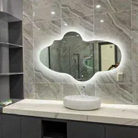 آینه نوردار دکوراتیو اتاق خواب دفرمه شکل منظم