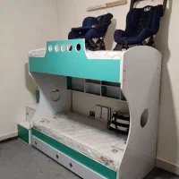 فروش تخت دوطبقه و دراور کمد کودک