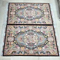 دوعدد فرش دستباف سالاری تبریز ابریشم نو