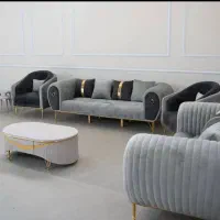 مبلمان مدل شال طلا کد9808|مبلمان خانگی و میز عسلی|بروجن, |دیوار