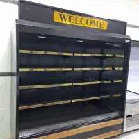 پرده هوا یخچال ایستاده دو طرف نما طرح چوبvghg