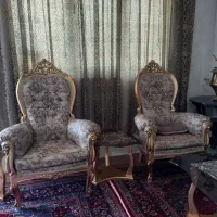 مبل سلطنتی ۹نفره|مبلمان خانگی و میز عسلی|میانه, |دیوار