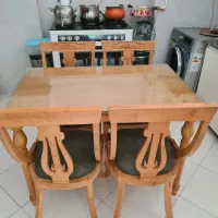 میز ناهار خوری ۴ نفره چوب راش