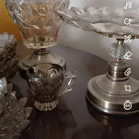 سرویس ۱۲ نفره پذیرایی پایه استیل برنزز|ظروف سرو و پذیرایی|تهران, تسلیحات|دیوار
