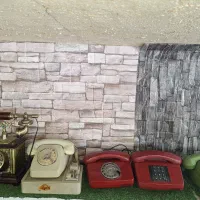 تلفن رومیزی دیواری سکه ای قدیمی عتیقه