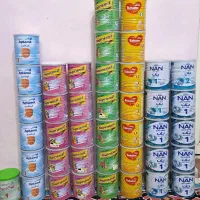 قوطی شیر خشک برای جا ادویه حبوبات وسایل خانه گلدان