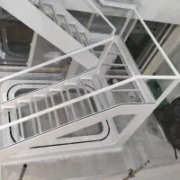 نرده استیل ، نرده شیشه ای ، پله گرد ، پله معلق|خدمات پیشه و مهارت|خاوران, |دیوار