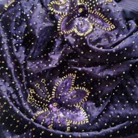 پارچه لباس محلی مخمل کشی|لباس|دهدشت, |دیوار